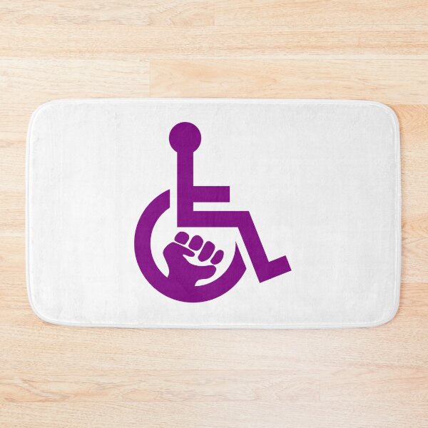 Item preview, Handicap Power Fist purple designed and sold by Lence Printing.