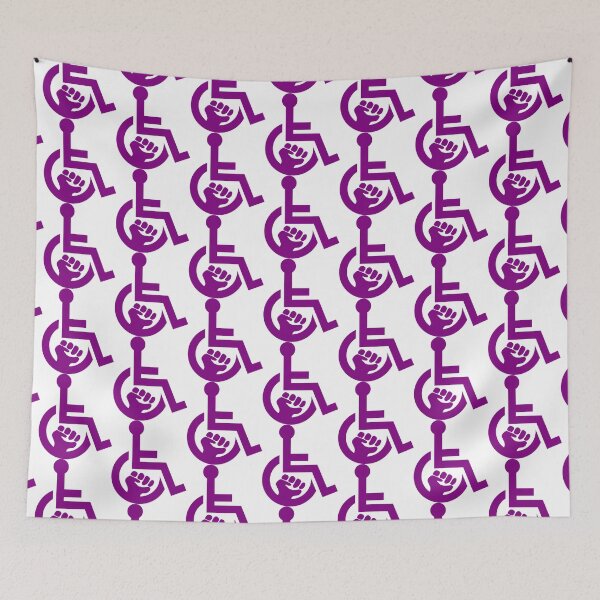 Artikelvorschau, Handicap Power Fist lila entworfen und verkauft von Lence Printing.