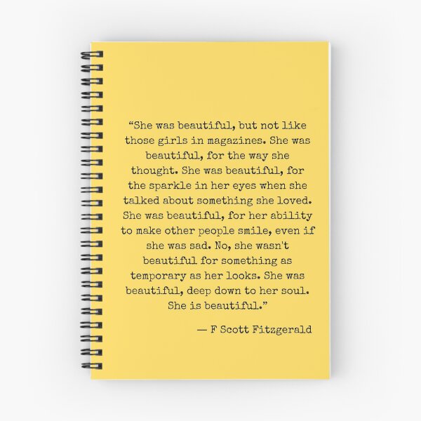 Item preview, She was beautiful - F Scott Fitzgerald designed and sold by The Little Wood Cottage.