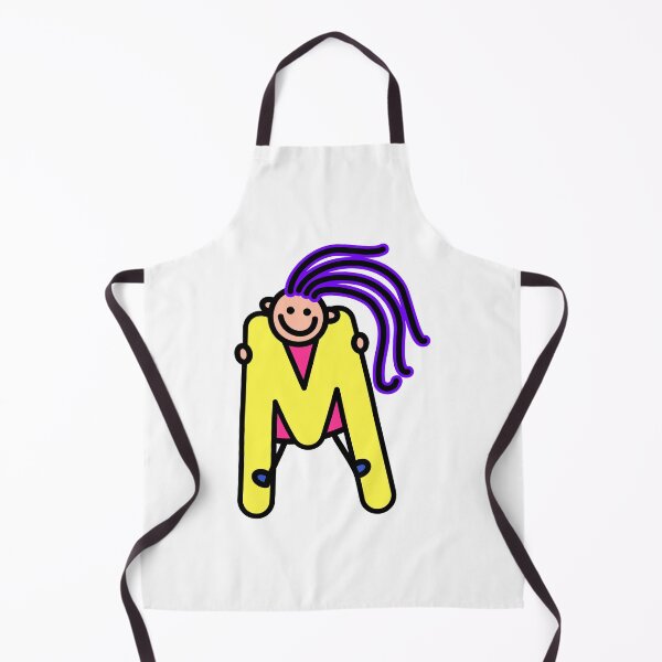 Item preview, Letter M for girls alphabet Kids Colorful Cartoon Character designed and sold by funwithletters.