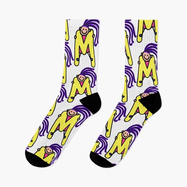 Item preview, Letter M for girls alphabet Kids Colorful Cartoon Character designed and sold by funwithletters.