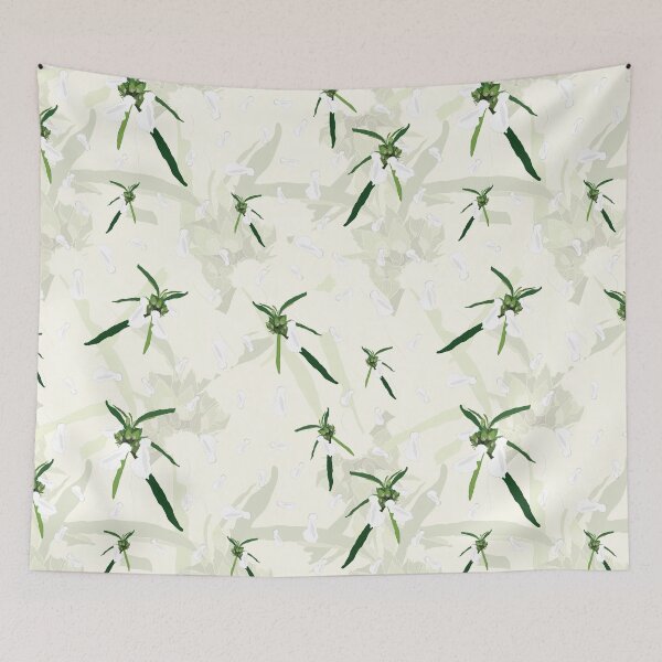 Item preview, Leucas Zeylanica -thumbapoov-seamless pattern for Onam trends designed and sold by Sreepriya Jayesh.