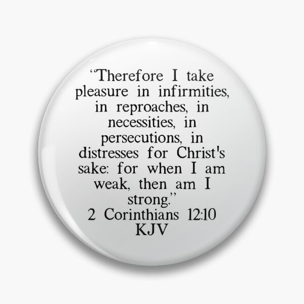 Item preview, 2 Corinthians 12:10 KJV designed and sold by IBMClothing.