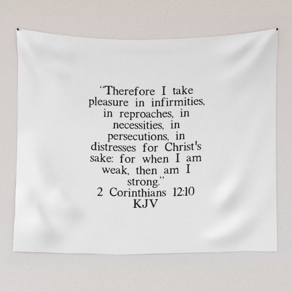 Item preview, 2 Corinthians 12:10 KJV designed and sold by IBMClothing.