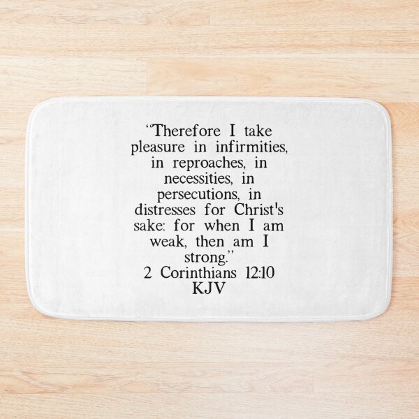 Item preview, 2 Corinthians 12:10 KJV designed and sold by IBMClothing.