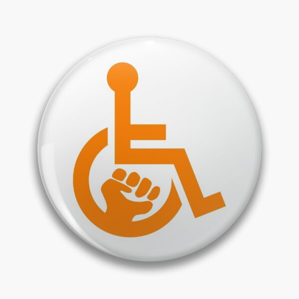 Artikelvorschau, Handicap Power Fist orange entworfen und verkauft von Lence Printing.