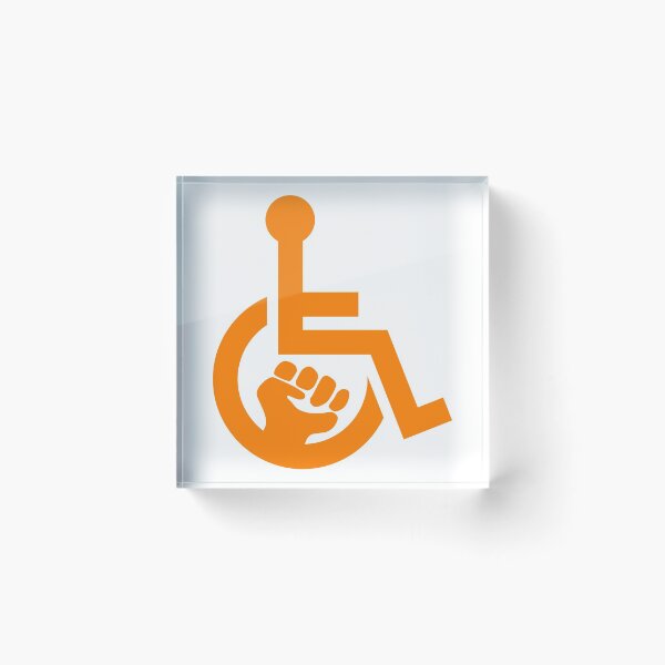 Artikelvorschau, Handicap Power Fist orange entworfen und verkauft von Lence Printing.