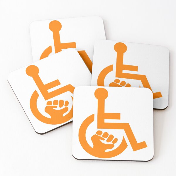 Aperçu de l'œuvre Handicap Power Fist orange créée et vendue par Lence Printing.