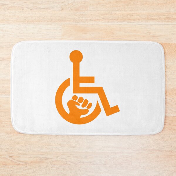 Item preview, Handicap Power Fist orange designed and sold by Lence Printing.