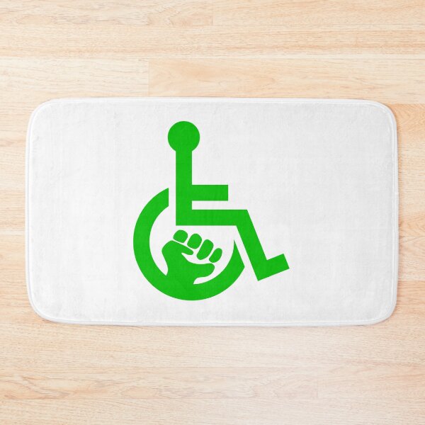 Item preview, Handicap Power Fist green designed and sold by Lence Printing.