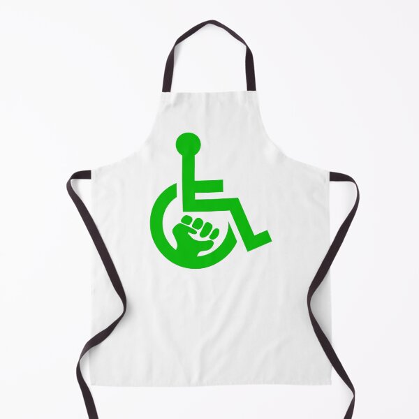 Item preview, Handicap Power Fist green designed and sold by Lence Printing.