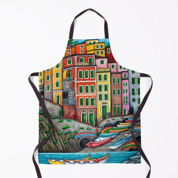Item preview, Colours of Riomaggiore, Cinque Terre designed and sold by Lisa Lorenz Paintings.