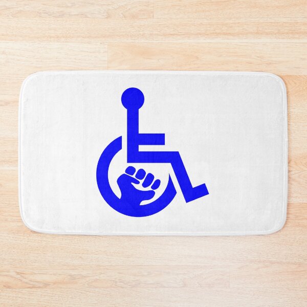 Item preview, Handicap Power Fist blue designed and sold by Lence Printing.