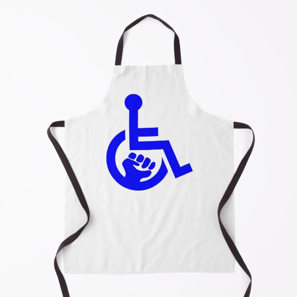 Aperçu de l'œuvre Handicap Power Fist bleu créée et vendue par Lence Printing.