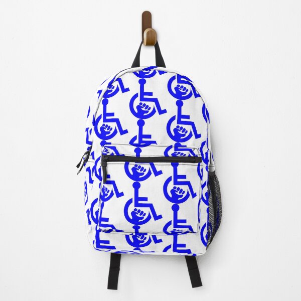 Aperçu de l'œuvre Handicap Power Fist bleu créée et vendue par Lence Printing.