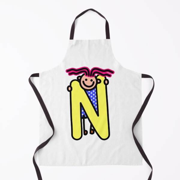 Item preview, Letter N for girls alphabet Kids Colorful Cartoon Character designed and sold by funwithletters.