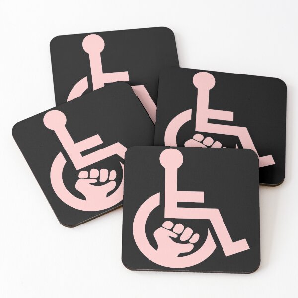 Aperçu de l'œuvre Handicap Power Fist rose créée et vendue par Lence Printing.