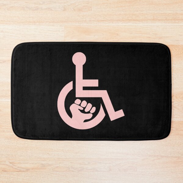 Item preview, Handicap Power Fist pink designed and sold by Lence Printing.