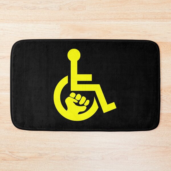 Item preview, Handicap Power Fist yellow designed and sold by Lence Printing.