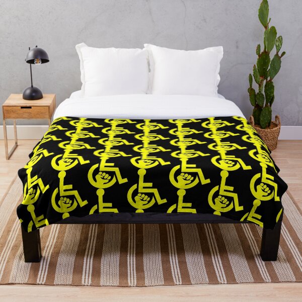 Aperçu de l'œuvre Handicap Power Fist jaune créée et vendue par Lence Printing.
