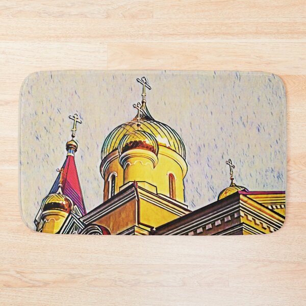 Item preview, Orthodox church with shining domes designed and sold by helenkaiy.
