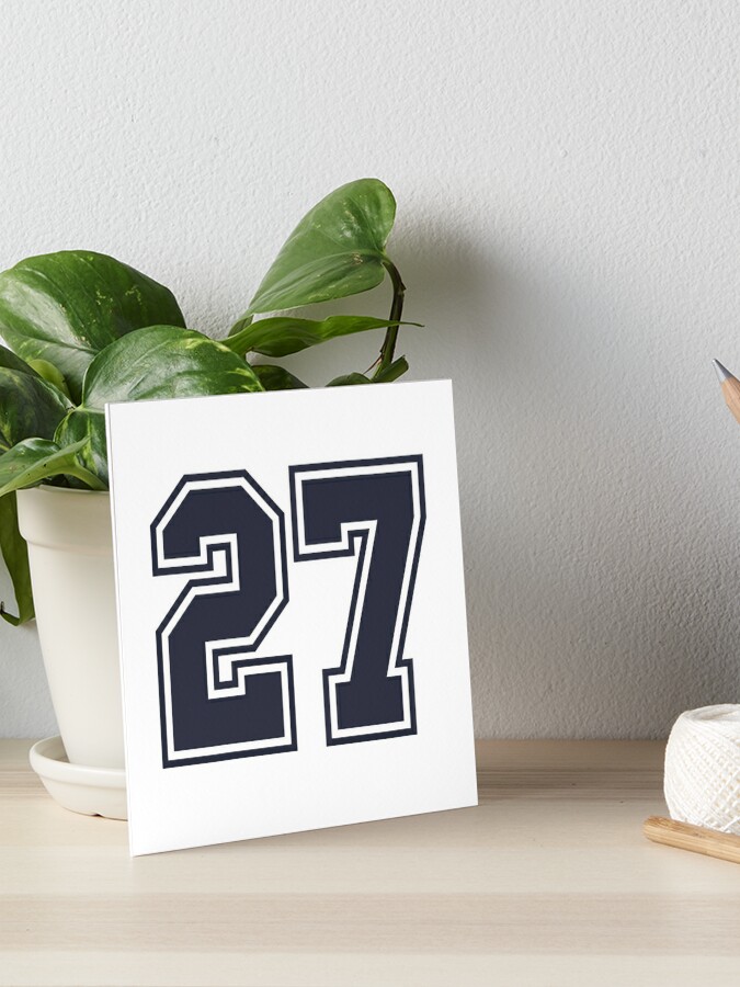 27 Sports Number Twenty-Seven Sticker for Sale by HelloFromAja