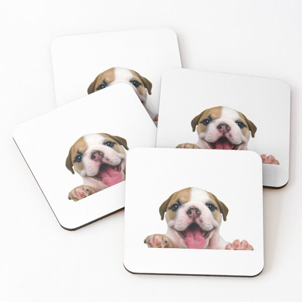 Item preview, Cute adorable smiling puppy Saying Hi kawaii sticker mask  designed and sold by Grace-Cop.