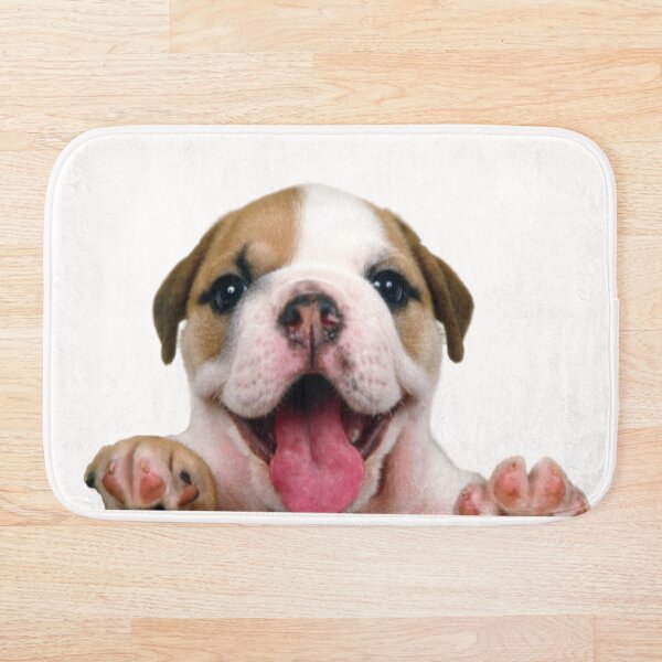 Item preview, Cute adorable smiling puppy Saying Hi kawaii sticker mask  designed and sold by Grace-Cop.
