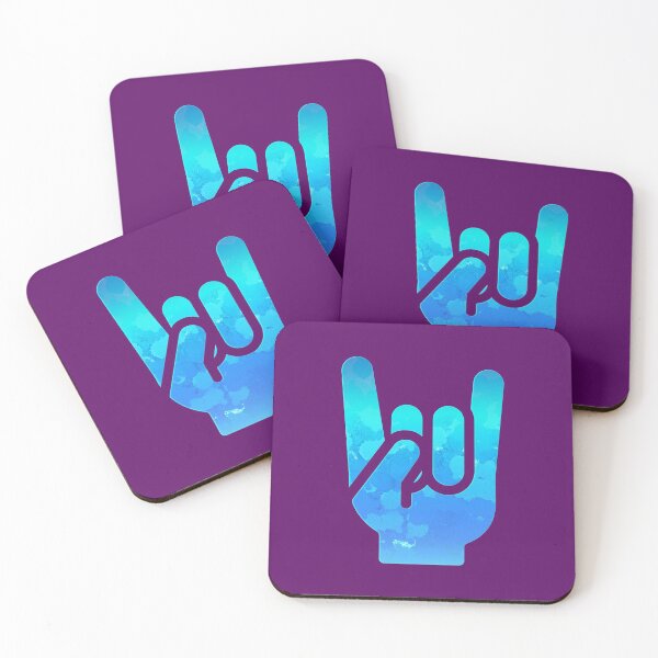 Item preview, Rock Hand Gesture Gassy Blue Rock ‘N’ Roll Salute designed and sold by IBMClothing.
