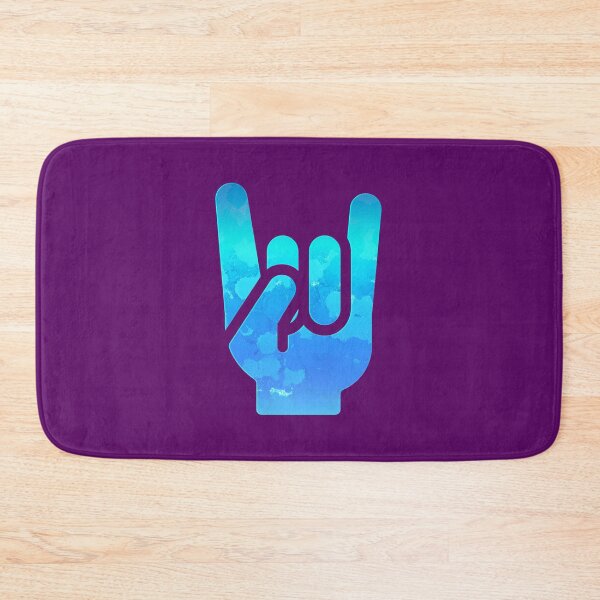Item preview, Rock Hand Gesture Gassy Blue Rock ‘N’ Roll Salute designed and sold by IBMClothing.