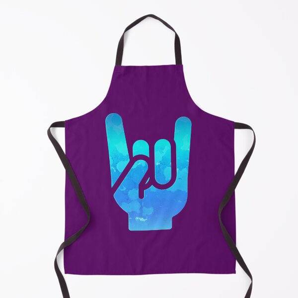 Item preview, Rock Hand Gesture Gassy Blue Rock ‘N’ Roll Salute designed and sold by IBMClothing.