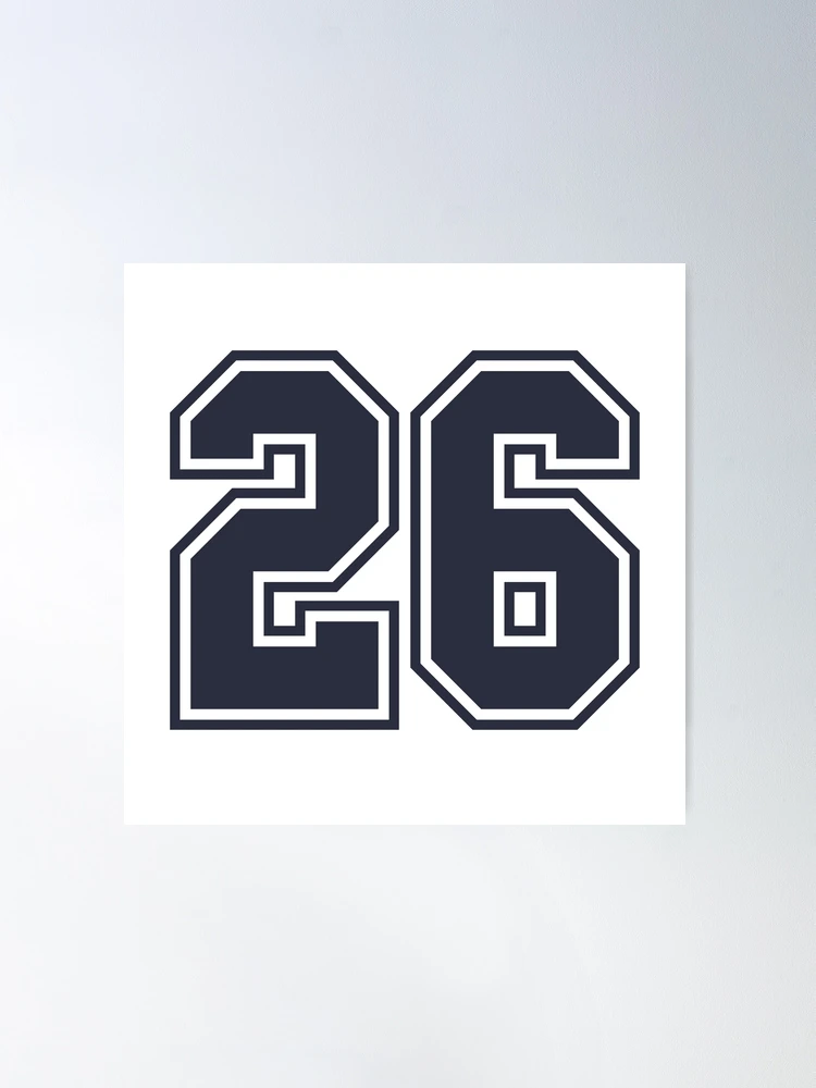 26 Sports Number Twenty-Six | Poster