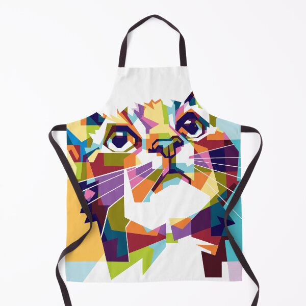 Item preview, Cat Modern Art with Geometric Shapes designed and sold by Artcraft-Ink.
