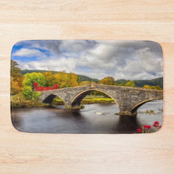 Item preview, Llanrwst Stone Bridge Autumn designed and sold by AJEvans.