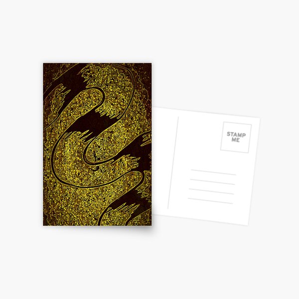 Magic Golden Flow Postcard