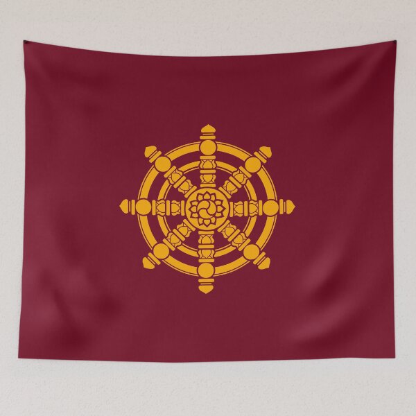 Item preview, Dharma Wheel of Fortune, Buddhism, Auspicious Symbol designed and sold by nitty-gritty.