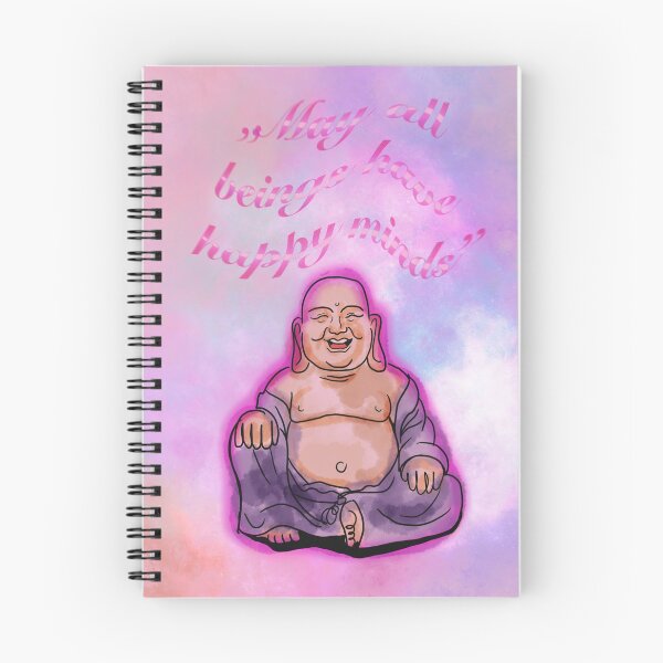 Item preview, Happy buddha poster may all beings have happy minds designed and sold by Happybuddhapost.