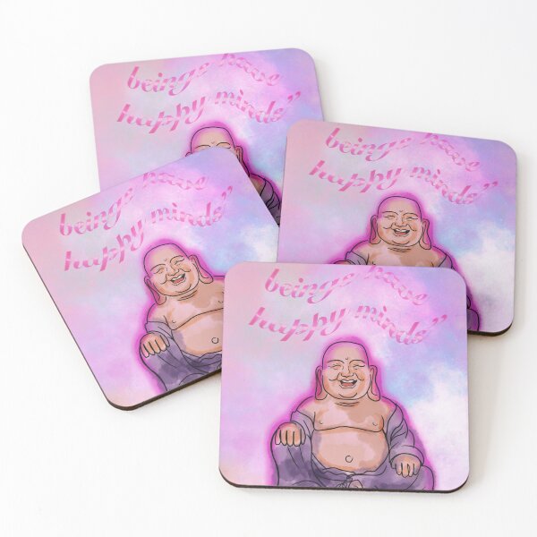 Item preview, Happy buddha poster may all beings have happy minds designed and sold by Happybuddhapost.