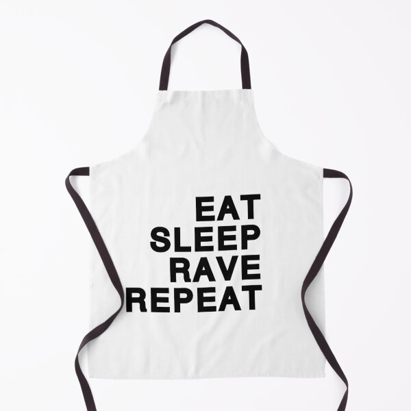 Item preview, Eat Sleep Rave Repeat (black) designed and sold by Aurealis.