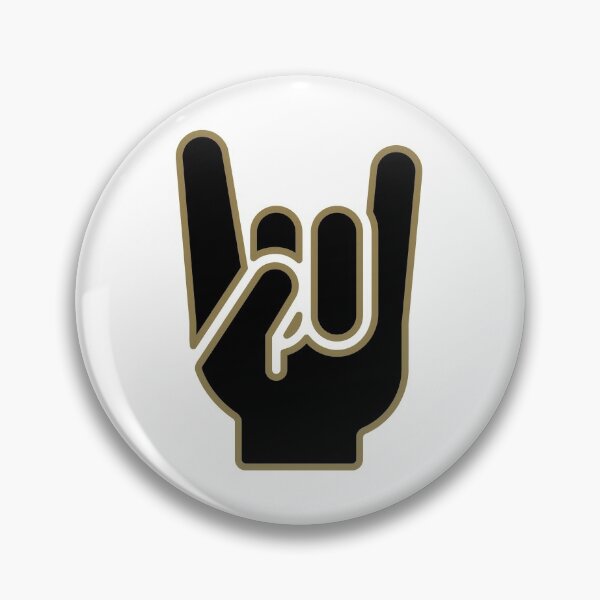 Item preview, Rock Hand Gesture Black & Gold Rock N Roll Salute designed and sold by IBMClothing.