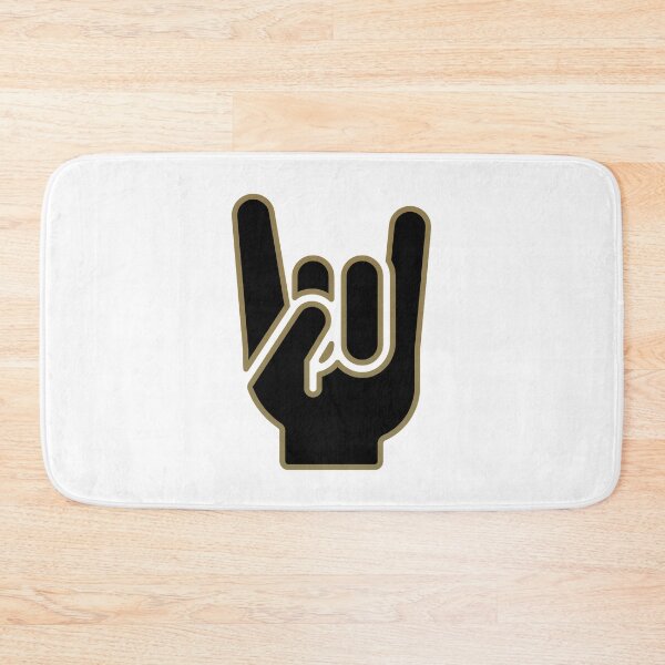 Item preview, Rock Hand Gesture Black & Gold Rock N Roll Salute designed and sold by IBMClothing.