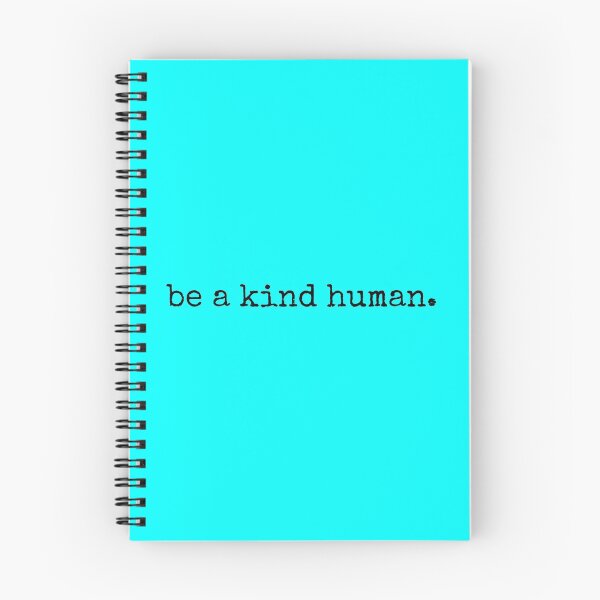 Item preview, be a kind human aqua color typewriter designed and sold by The Little Wood Cottage.