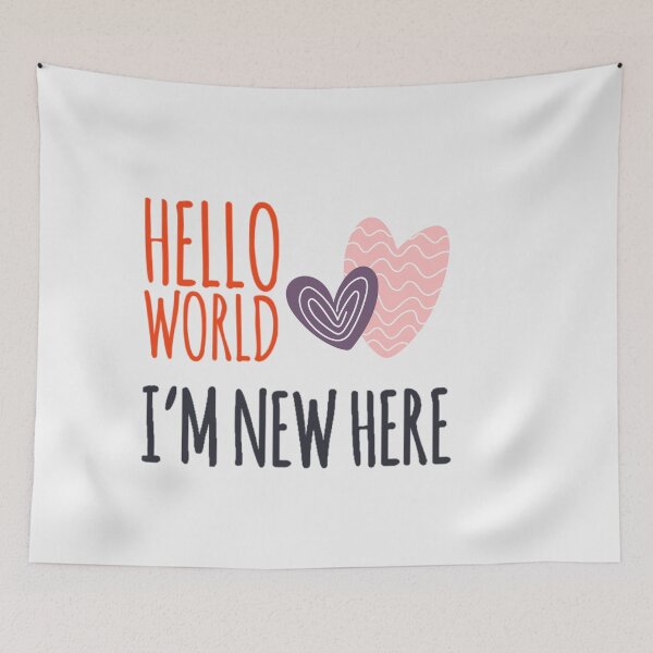 Item preview, Hello world, I'm new here designed and sold by ashdenent.