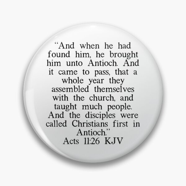 Item preview, Acts 11:26 KJV designed and sold by IBMClothing.