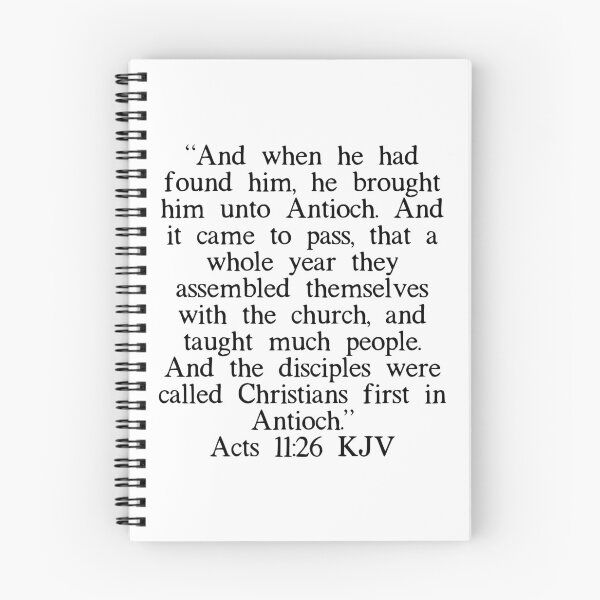 Item preview, Acts 11:26 KJV designed and sold by IBMClothing.