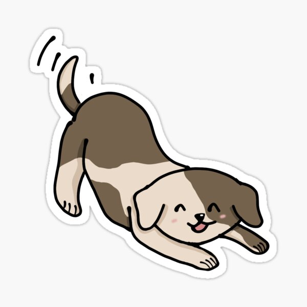 Playful Puppy Sticker