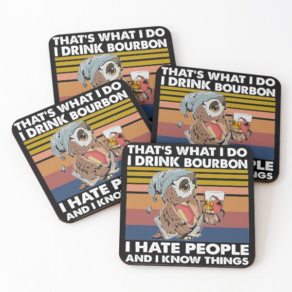 Item preview, That's what i do i drink bourbon Owl designed and sold by Kathrine2302.