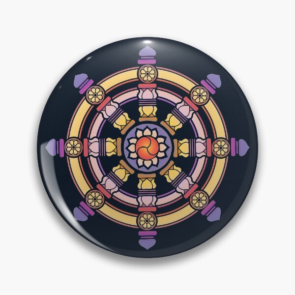 Item preview, Dharma Wheel of Fortune, Buddhism, Auspicious Symbol designed and sold by nitty-gritty.