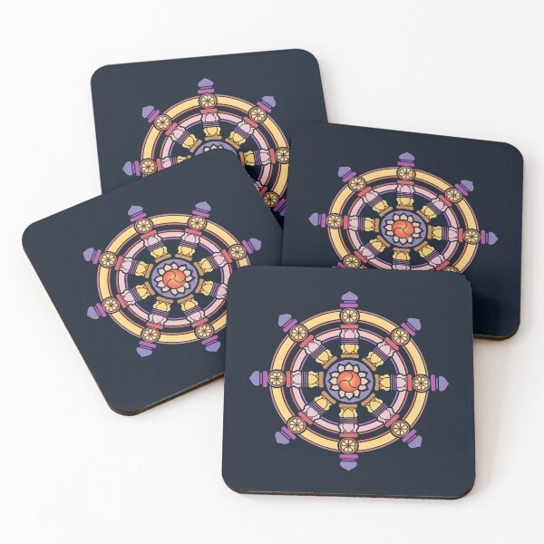 Item preview, Dharma Wheel of Fortune, Buddhism, Auspicious Symbol designed and sold by nitty-gritty.