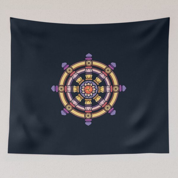 Item preview, Dharma Wheel of Fortune, Buddhism, Auspicious Symbol designed and sold by nitty-gritty.